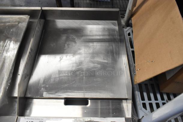 BRAND NEW 2022 Tri Star TSGGM-18i stainless steel commercial countertop flat top griddle, natural gas powered.
