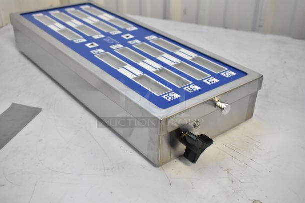 Brand new Prince Castle 755-HM16 electric timer, 16 channels, multi-function, stainless steel case, 120V, 1 phase.