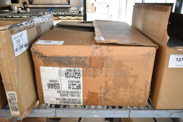 Brand new Henny Penny MPC-22 stainless steel holding bin, 120 volts, 1 phase, in original box, unopened.
