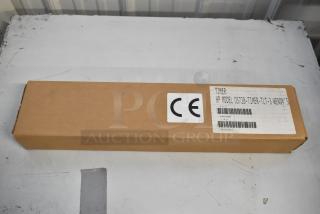 Brand new HP 03728-TIMER-TLT-3 three-lane timer in box, CE marked, with item's barcode and model details visible.