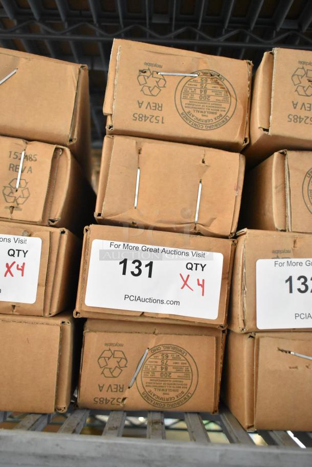 4 new HP 03728-TIMER-TLT-3 Three Lane Timers in sealed boxes, auction quantity 4.