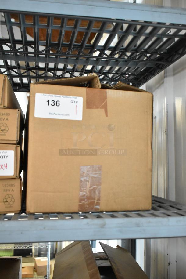 Brand new Henny Penny MPC-1L stainless steel holding bin in box. 110 Volts, 1 Phase. Box labeled "136 QTY 1".