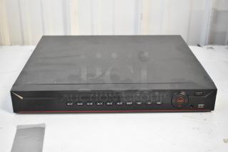 3 NVR502A Network Video Receiver, black, in good condition. Features front control buttons and USB port. 100-240V, 1 Phase.