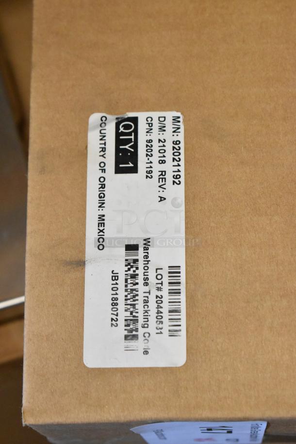 Brand new Ecolab Nexa Classic Touch Free Hand Hygiene Dispenser in box. Label indicates QTY: 1, origin Mexico.