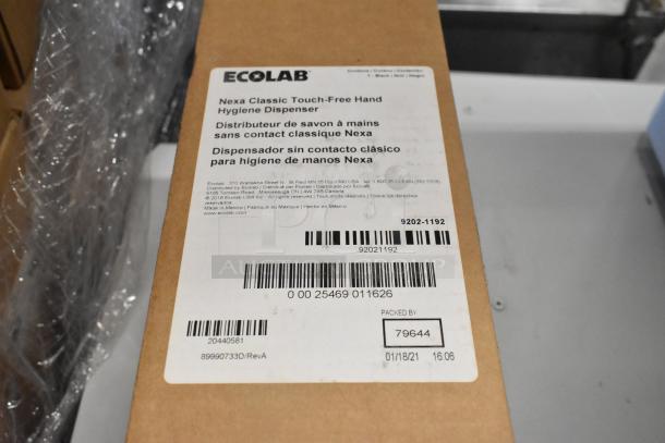 Ecolab Nexa Classic Touch-Free Hand Hygiene Dispenser, brand new in box, shown with label.
