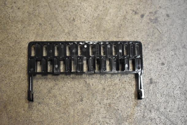 Alt text: Tripp Lite N252-024 Cat6 Patch Panel, black, new in box, front view.