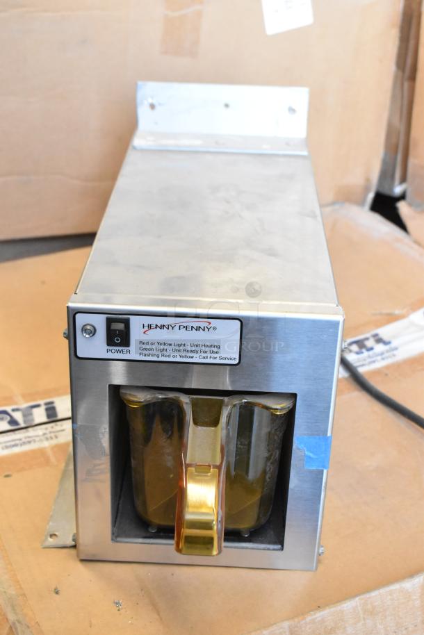 BRAND NEW Henny Penny MPC-1L Stainless Steel Holding Bin, 110V, 1 Phase. Features power switch and status lights.