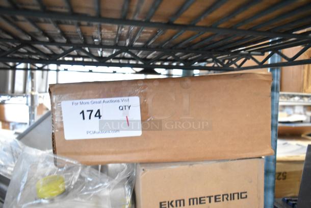Box of 12 Metro PGHK6K3 6" prong hooks, brand new. Box labeled with auction tag 174, indicating quantity of 1.