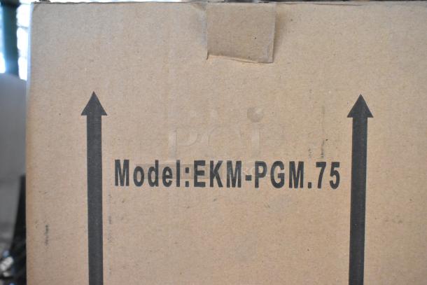 4 new EKM Metering EKM-PGM.75 electric meters in original boxes, auction item.