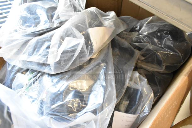Brand new Mobile Mark LTM702 antennas, model LTM702-3C3C3J3J3J3J2C-BLK-180, in original packaging. Set of 8.