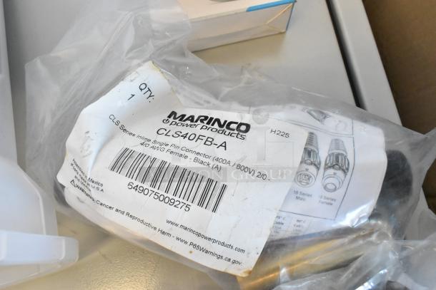 ALL ONE MONEY! Lot with Govee WiFi Thermo Hygrometer and Marinco CLS40FB-A connector in original packaging.