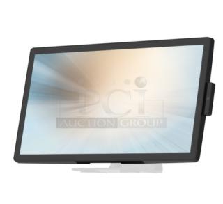 MicroTouch IC-215P-AA2 monitor, widescreen, sleek design, flat black frame, excellent condition, ideal for digital displays.