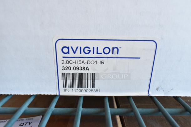 Brand new Avigilon camera, model 2.0C-H5A-DO1-IR, in original packaging, SN: 112009025351.