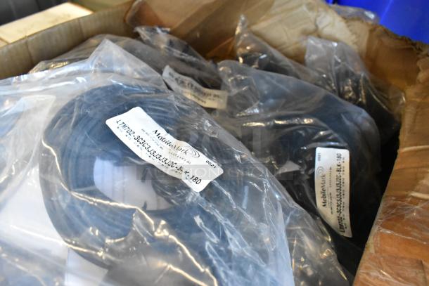 30 new Mobile Mark LTM702-3C3C3J3J3J3J2C-BLK-180 wires in plastic, labels visible, showing model and brand.