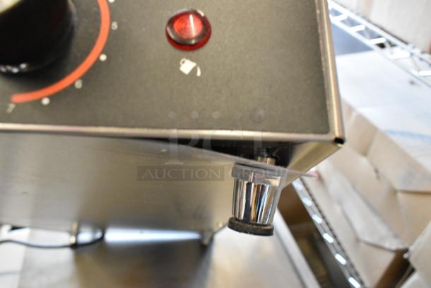 Hatco HW-43 stainless steel food warmer, brand new, countertop model with dials and red indicator light, 120 volts.