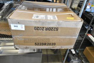 Brand new Steelton 522DR2020 drawer in box. 22" x 20" x 5 5/8", stainless steel front. Two units included. Item 242.