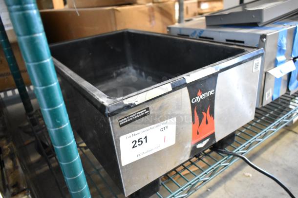 Vollrath Cayenne 1001 stainless steel countertop food warmer, 120 volts, 1 phase, used condition, item tag "251".