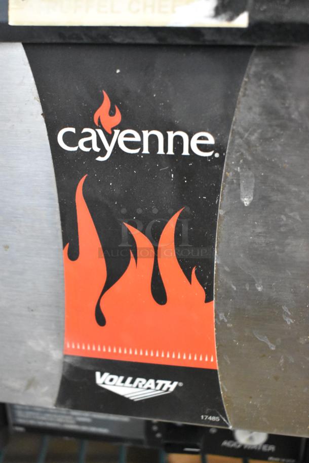 Vollrath Cayenne 1001 Stainless Steel Food Warmer, 120V, 1 Phase, with cayenne branding and moderate wear.