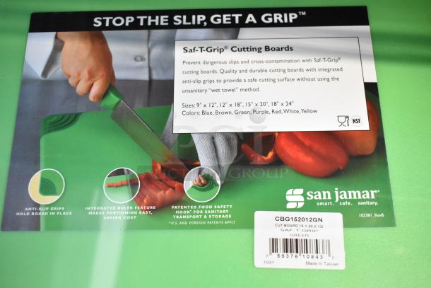 10 brand new items including American Metalcraft 18710 10" pizza screens and San Jamar CBG152012GN green cutting boards.