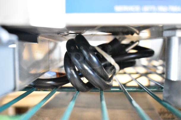 Antunes Stainless Steel Commercial Countertop Steamer with power cord coiled beneath. Mint condition.