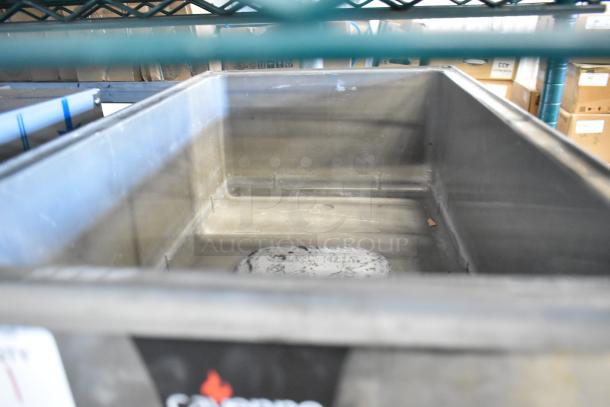 Vollrath Cayenne 58815 stainless steel commercial food warmer, visible interior, slightly worn condition, 120 volts, 1 phase.
