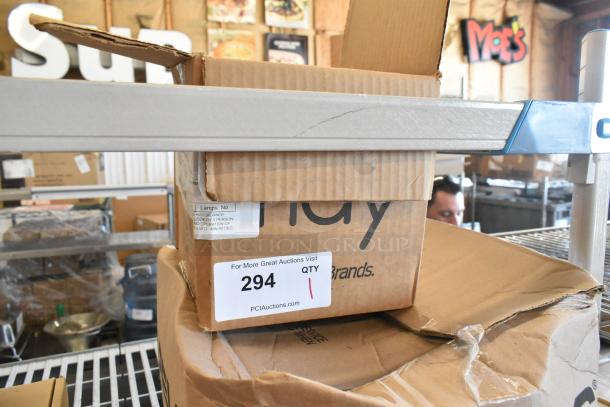Brand new light frame in sealed box, label showing auction lot number 294. Box includes brand markings.