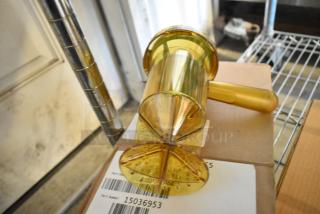 Brand new Sonoco AccuSalt Assembly on packaging box with visible product tag, part number 15036953, pristine condition.