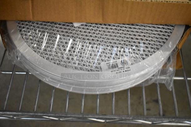 Brand new Sonoco AccuSalt assembly, American Metalcraft aluminum screen, and plates in original packaging.