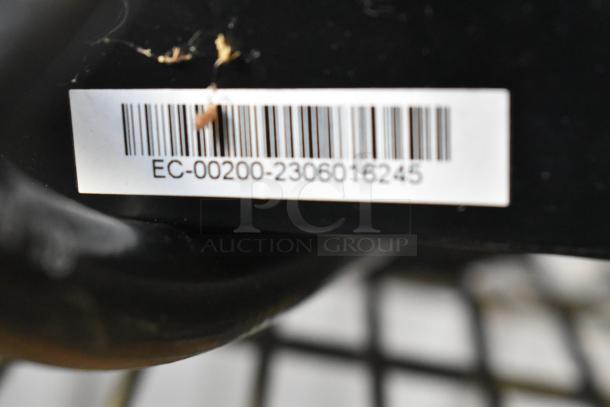 Barcode on Mr Heater Propane Gas Powered Heater, model EC-00200-2306016245, showing part of identification label.