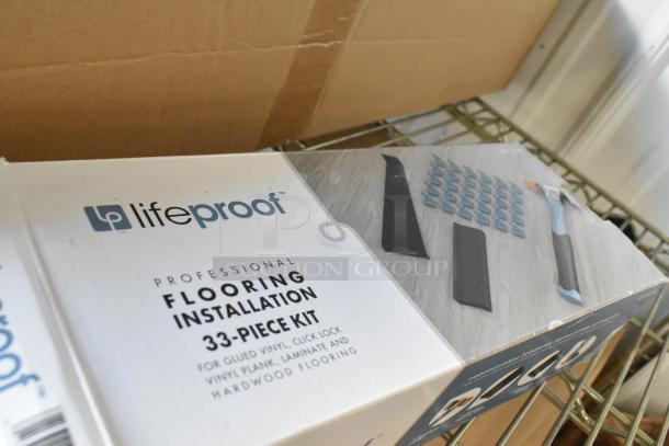 Brand new Lifeproof Flooring Installation Kit, 33-piece set, suitable for vinyl, laminate, and hardwood floors.