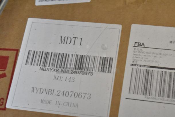 BRAND NEW WYDNBL24070673 unit box with labels; barcode NBXYXK-NBL24070673, marked MDT1 and Made in China.