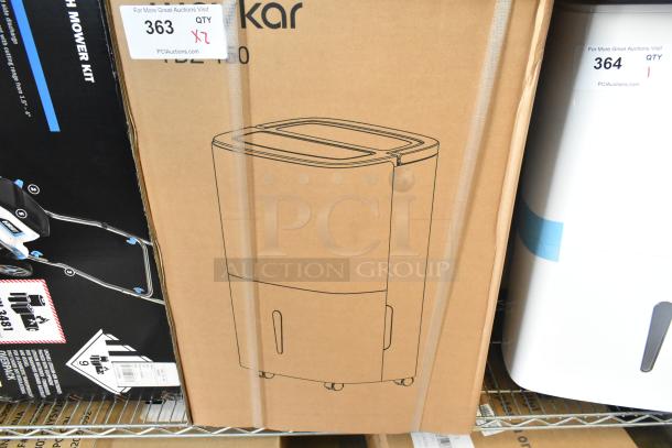 Brand new Waykar YDZ-150 dehumidifier in box, auction item. Buy two for the price of one.