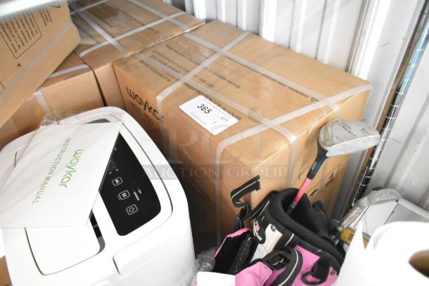 BRAND NEW IN BOX! Waykar YDZ-150 Dehumidifier, unopened packaging, includes instruction manual.
