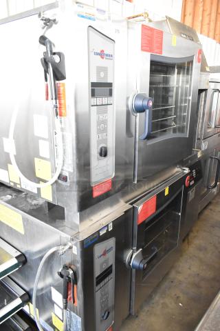 2 Convotherm OGB-6.20 Stainless Steel Commercial Natural Gas Powered Combi Convection Oven. 68,200 BTU. 2 Times Your Bid! - Item #1208063