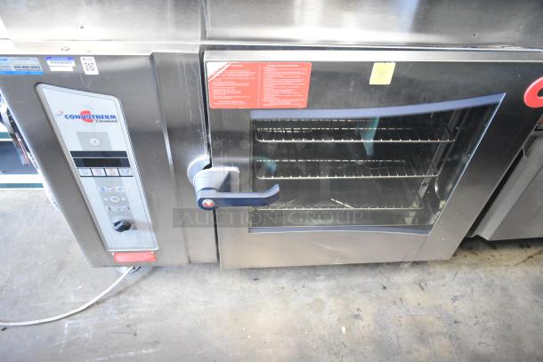 Convotherm OGB-6.20 stainless steel natural gas combi convection oven, 68,200 BTU, commercial use, visible controls and label.