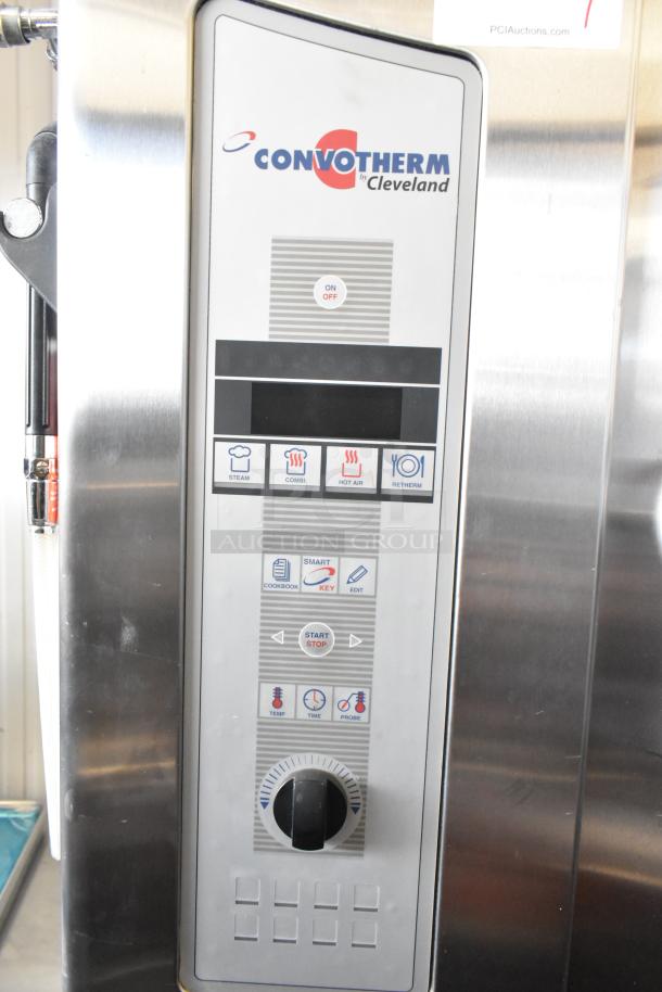 Convotherm OGB-6.20 stainless steel combi convection oven control panel, natural gas, 68,200 BTU, excellent condition.