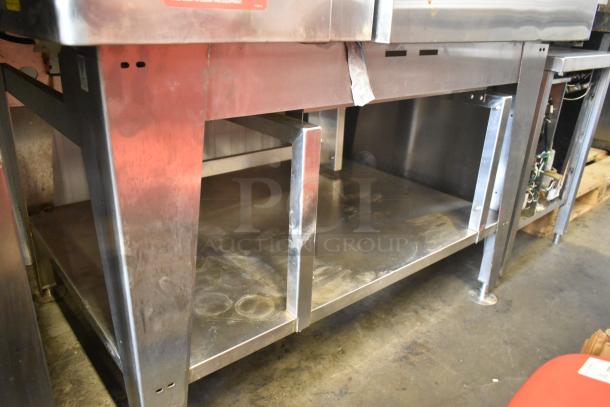 Convotherm OGB-6.20 stainless steel commercial combi convection oven on stand, natural gas, 68,200 BTU.