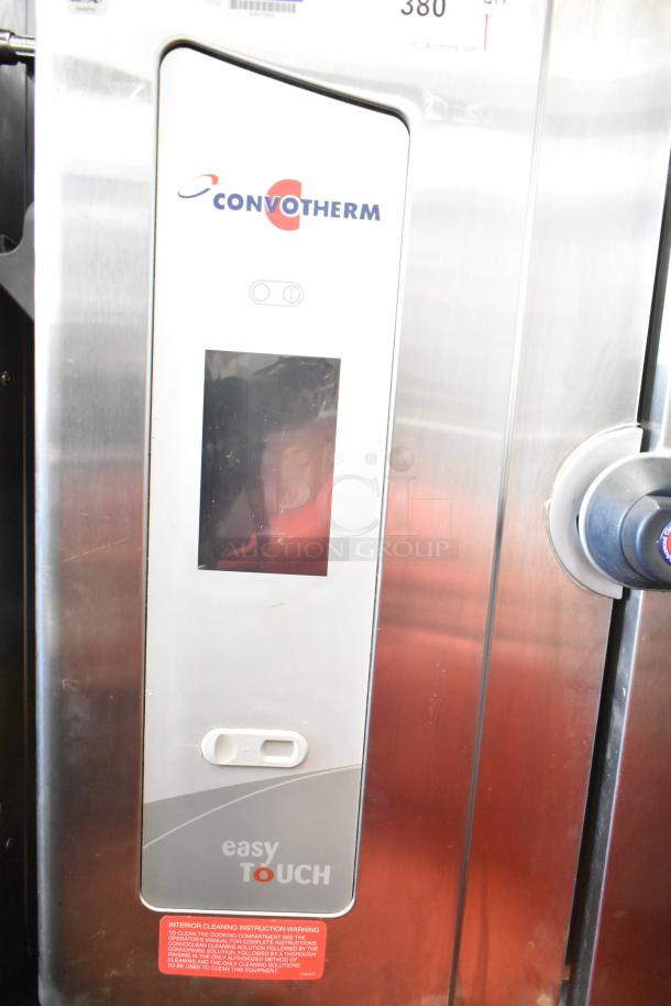 Convotherm OGB-6.20 stainless steel combi convection oven, natural gas, on stand. EasyTouch control panel. 68,200 BTU.