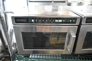 Menumaster MDC182 Stainless Steel Commercial Countertop Microwave Oven. 208/230 Volts, 1 Phase. - Item #1208073