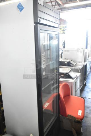 2019 Habco SE18 Metal Commercial Single Door Reach In Cooler Merchandiser w/ Poly Coated Racks. 115 Volts, 1 Phase. - Item #1208078