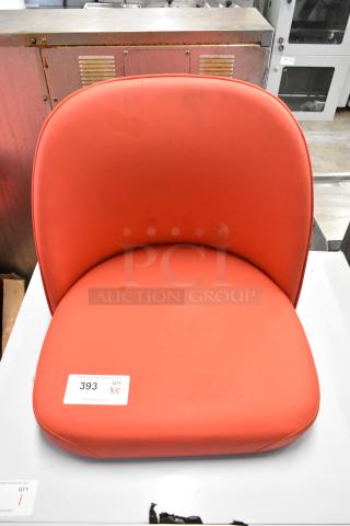 5 BRAND NEW! Red Bucket Seat Style Stool Seats. No Frame. 5 Times Your Bid! - Item #1208080