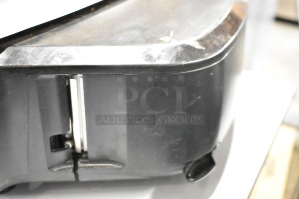 2023 Hobart HTi metal commercial countertop food portioning scale, 120/208-240 volts, visible corner detail.