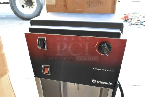 Brand new Vita-Mix VM0805B Mix'n Mixer Advance, featuring pre-programmed settings, 1/2 hp motor, and 10 agitators. 115 volts.