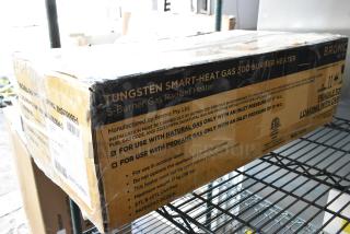 BRAND NEW Bromic Heating Tungsten Smart-Heat 500 Series Natural Gas Patio Heater, 43,000 BTU, boxed with minor dents.