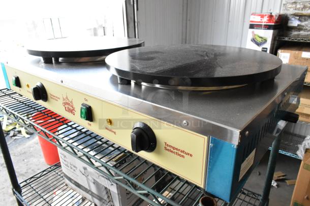 BRAND NEW 2024 Carnival King 382TCM16DBL 16" Dual Non-Stick Crepe Maker, scratch and dent, 208/240V, 1 Phase.