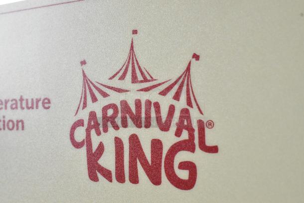 Carnival King logo on 2024 model 382TCM16DBL crepe maker. Brand new, non-stick 16" dual surface, scratch and dent condition.