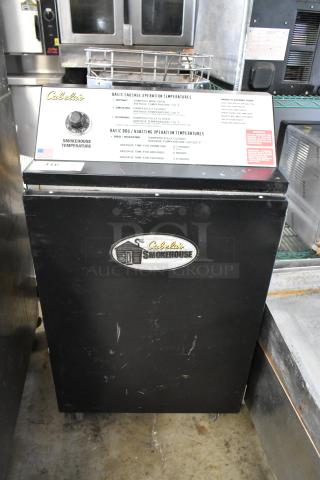 Pro Smoker N Roaster PK50PP commercial electric smoker, 120V, Cabela's branding, used condition.