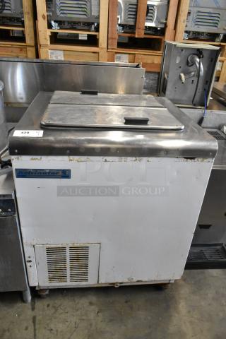 Kelvinator Metal Commercial Chest Freezer on Commercial Casters. 115 Volts, 1 Phase. - Item #1208107