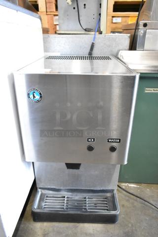 Hoshizaki DCM-270BAH Stainless Steel Commercial Countertop Ice Maker and Water Dispenser - 8.8 lb. Storage. 115 Volts, 1 Phase. - Item #1208108