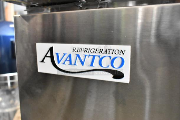Brand new Avantco 178SSPPT2 stainless steel pizza prep table with four drawers, scratch and dent, 115V, 1 phase.